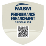 NASM Performance Enhancement Specialist credential badge for Chris Giovagnoni